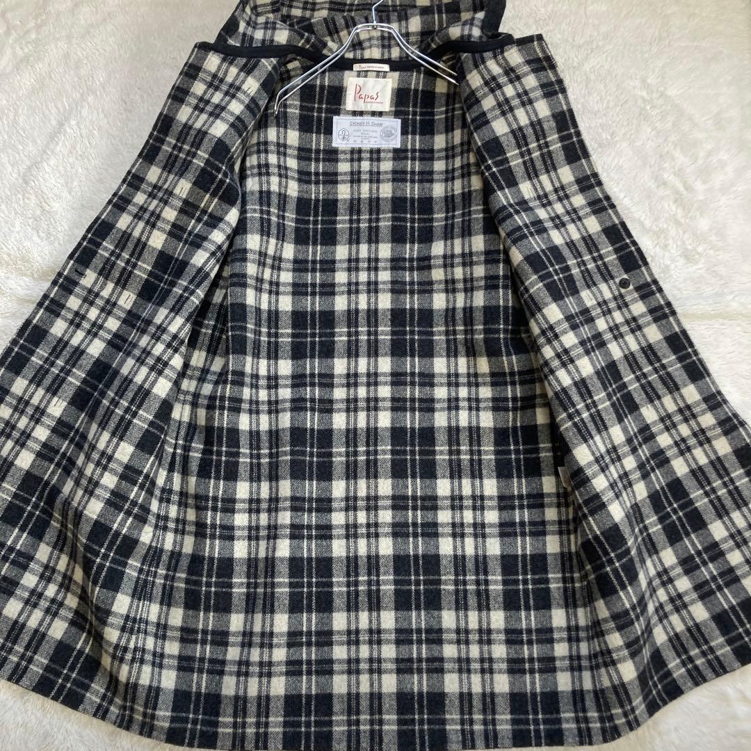 【極美品】Papas　SYDNEY H SHAW￼　ダッフルコート　ゆったり　M