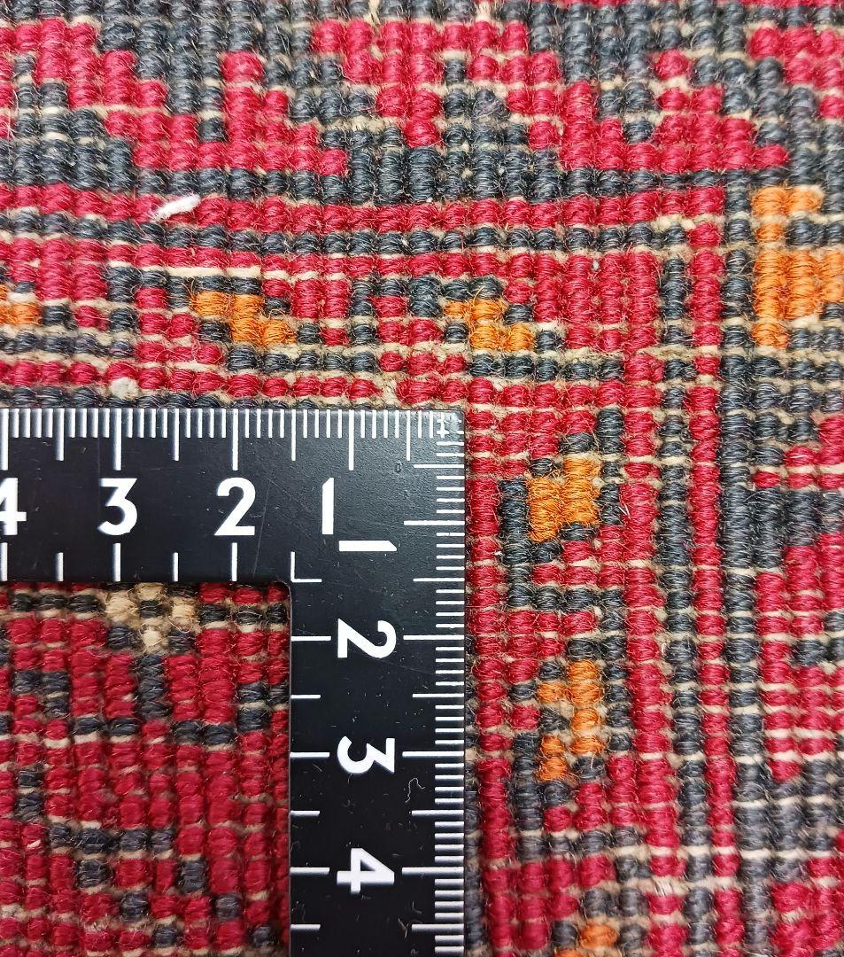 Y2745 アフガン絨毯 ウール100% 手織り ランナー 276×82㎝