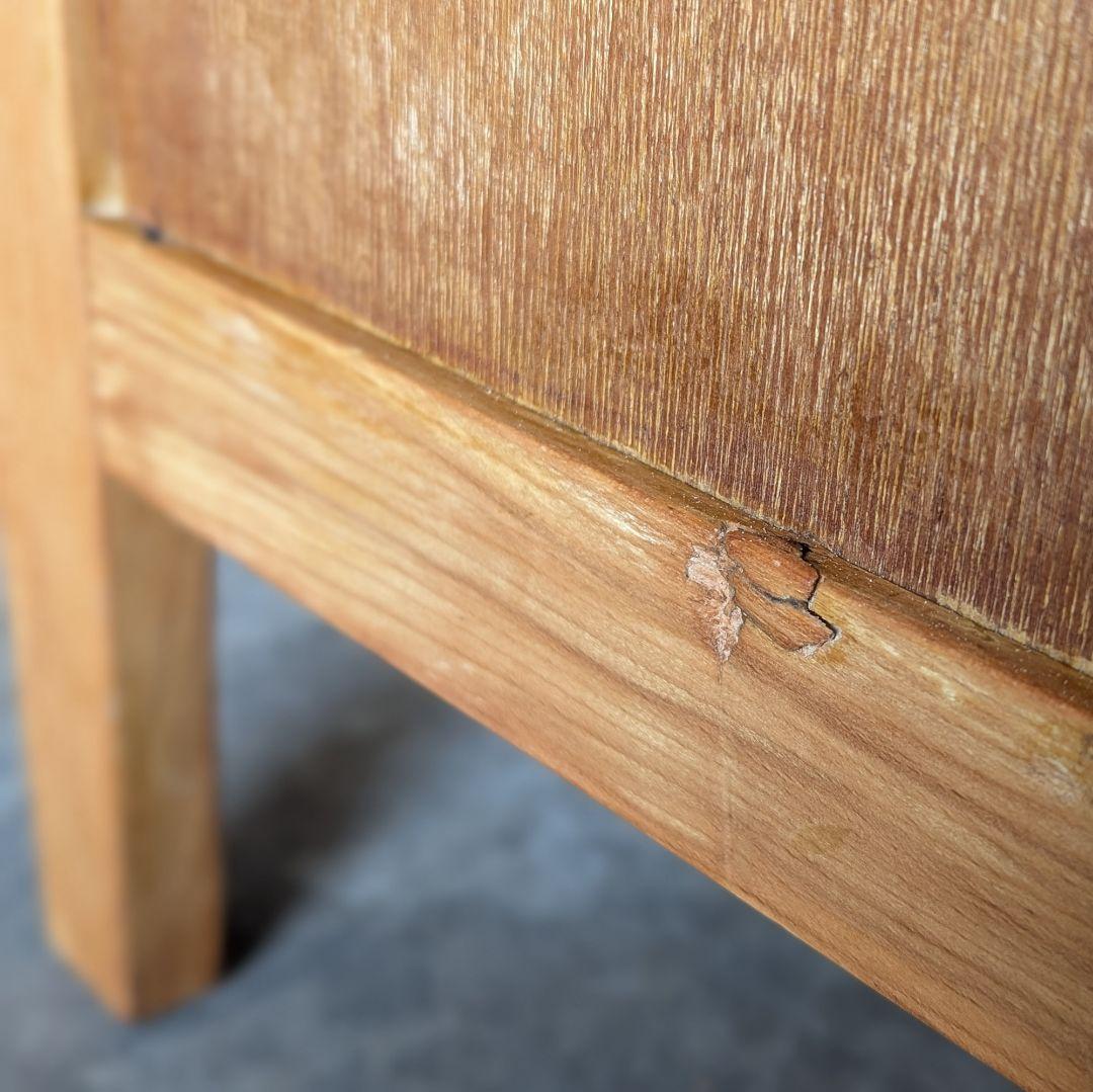 【古家具】昭和中頃〜後期ぐらいに作られた大きめな机　作業台　ワークデスク