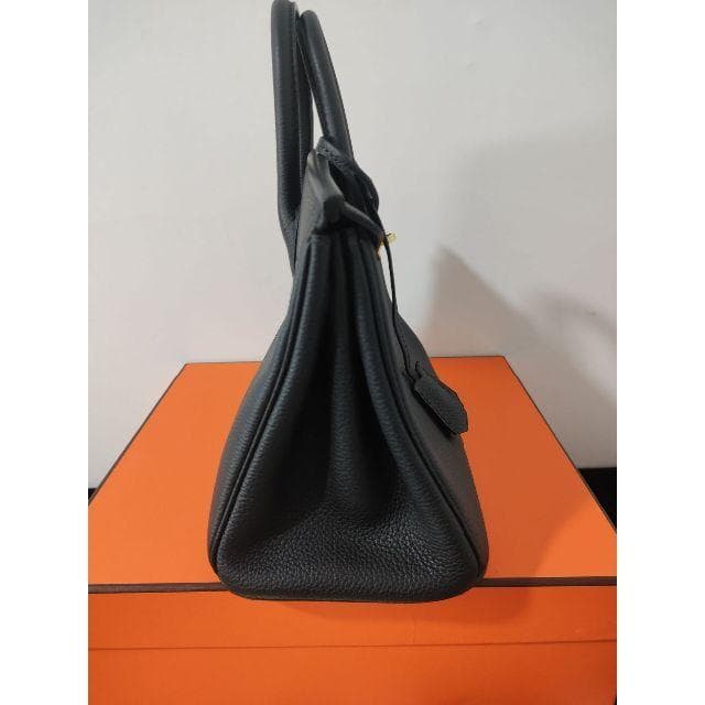 バーキン 25 黒 ハンドバッグ ゴールド金具