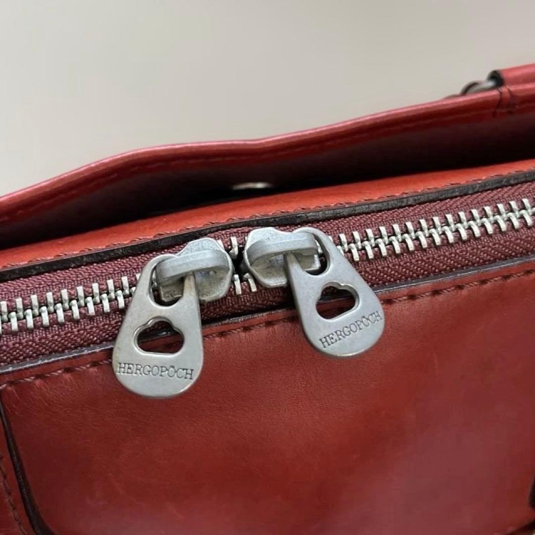 ●エルゴポック　2way ビジネス　バック　ショルダー　バッグ　オールレザー