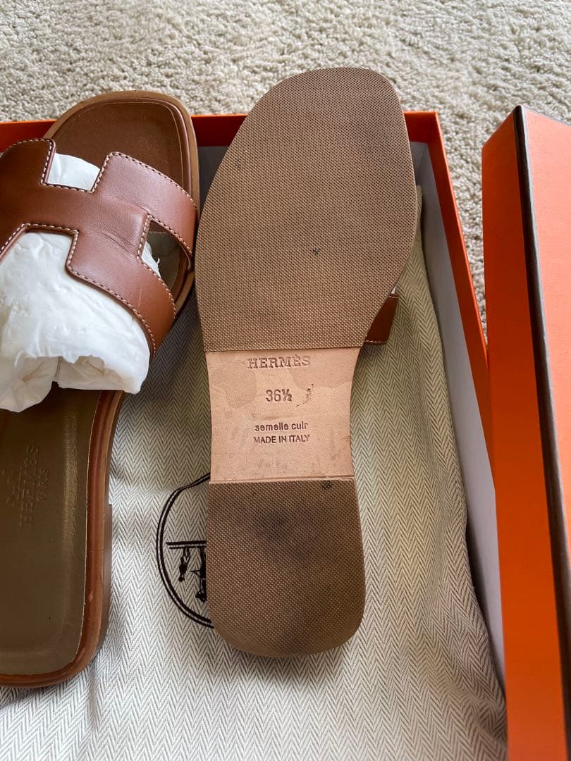 HERMES エルメス　◇　サンダル　オラン　36.5