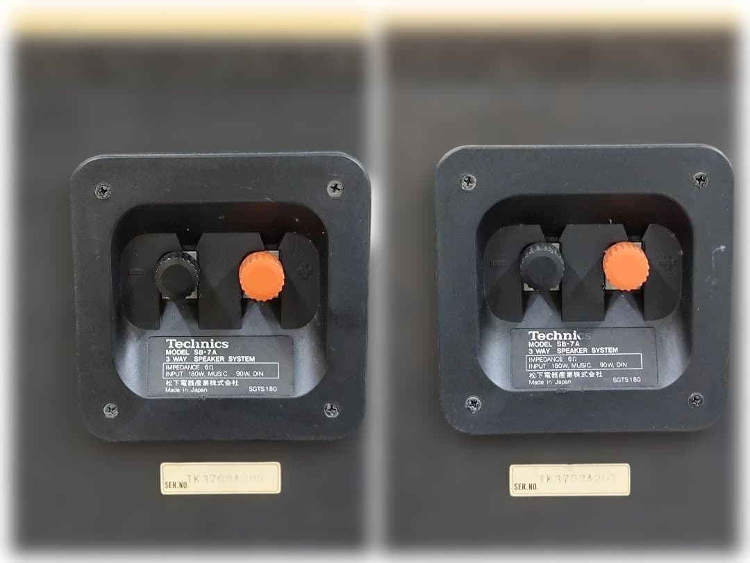 ②左スピーカー 3WAY　テクニクス SB-7A【注意：1台の出品】1980年代