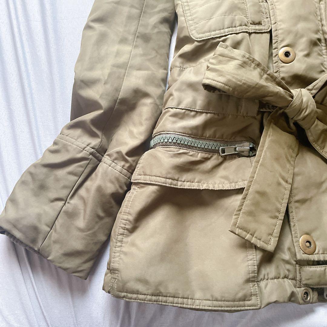 平成ギャル y2k　ミリタリーアウター　モッズコート　フェアリーグランジ　カーキ