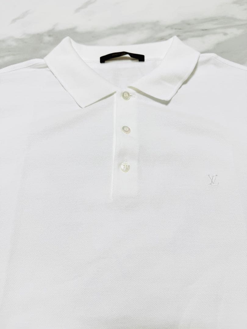 極美品 ☆Louis Vuitton☆ ルイヴィトン　ホワイトポロシャツ