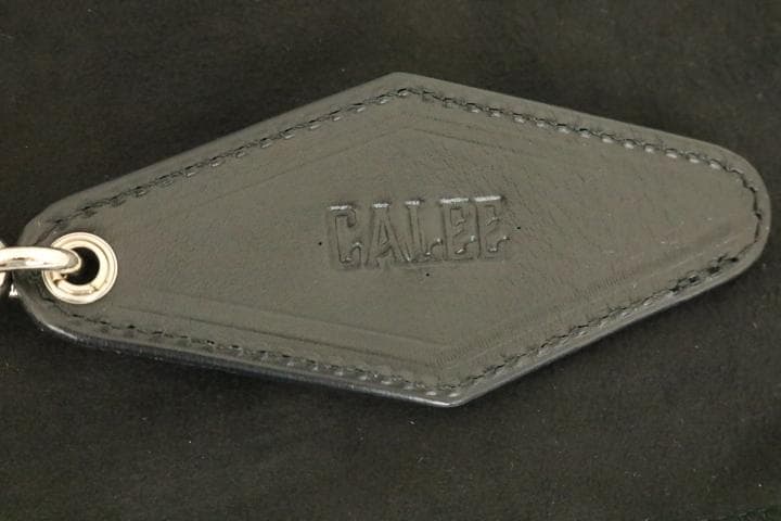 24SS【新品】☆CALEE：シルバー925　スターコンチョ　レザーキーリング
