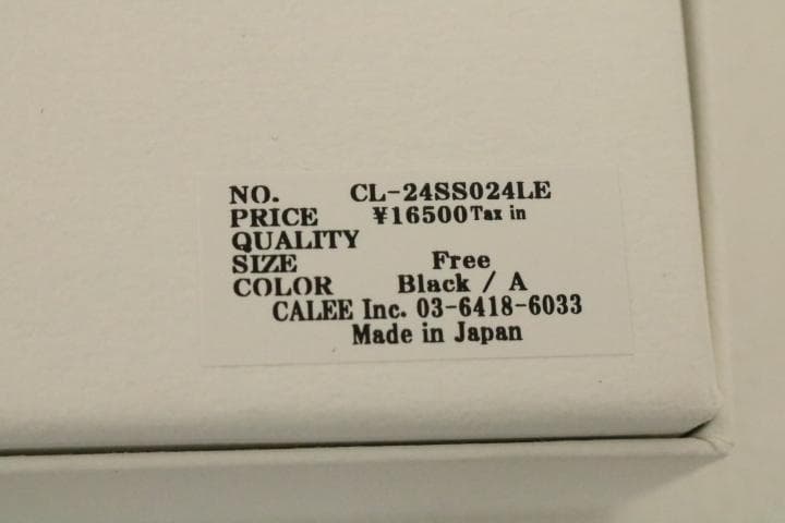 24SS【新品】☆CALEE：シルバー925　スターコンチョ　レザーキーリング