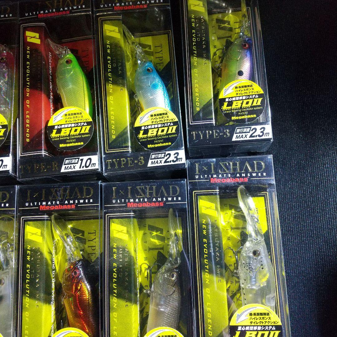 Megabassメガバス.IxIシャッド10個セット TYPE-R.TYPE-3