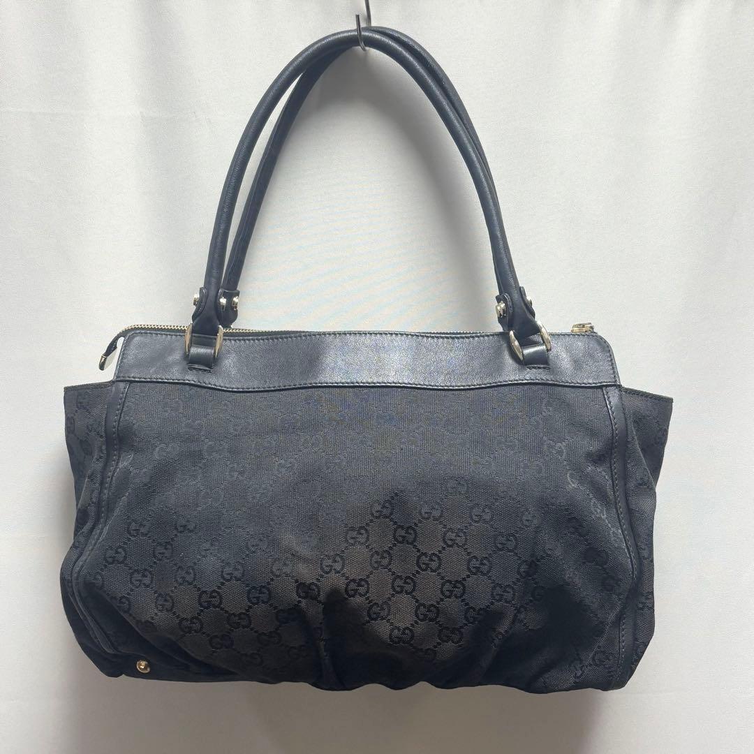 GUCCI グッチ GGキャンバス アビー トートバッグ 黒 190248