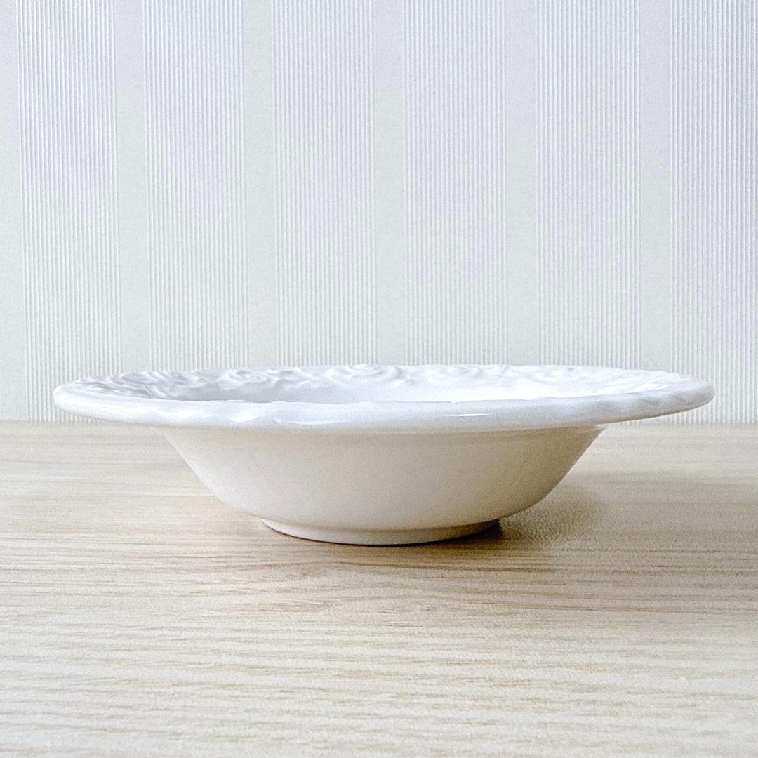 quadritoglio 　バラ柄　深皿　イタリア製　6枚セット