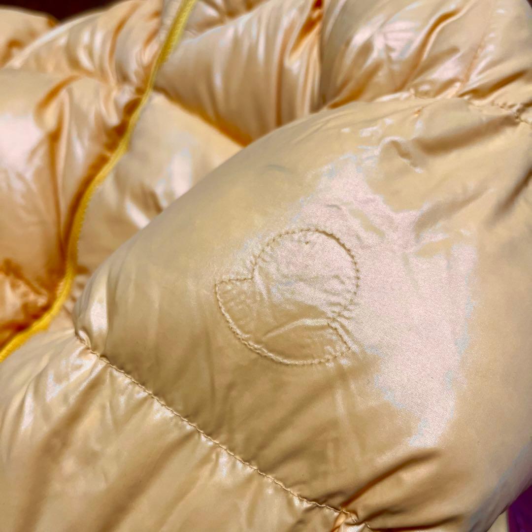 Moncler キッズ リバーシブルダウンジャケット 黄色x水色 日本製