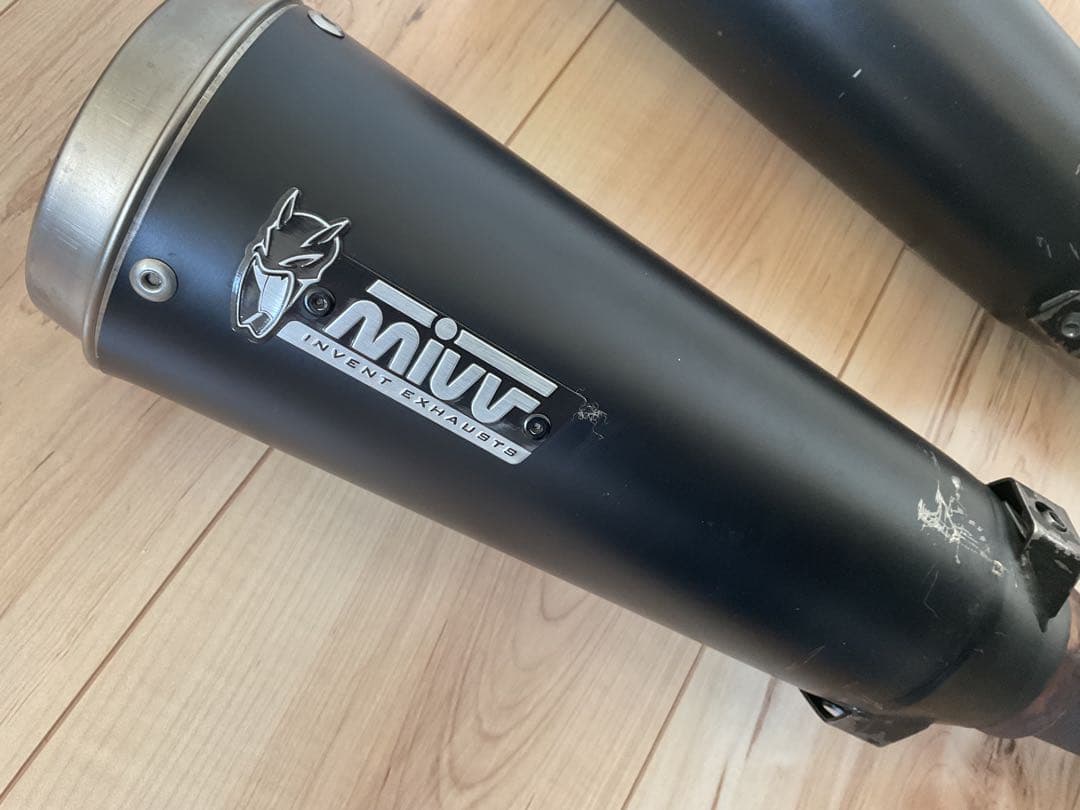 MIVV/ミブ/GHIBLI BLACKスリップオンマフラー/モトグッチ/V9