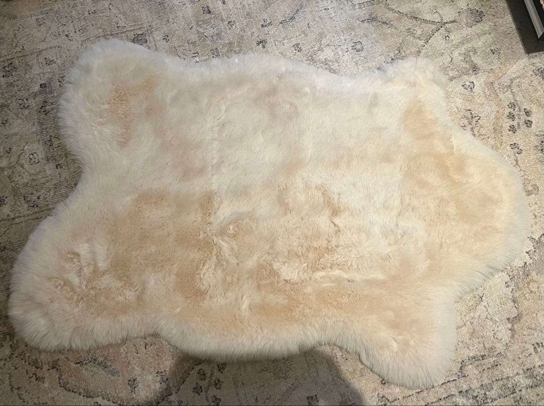 新品　ZARA  イレギュラー　ラグ　スモール