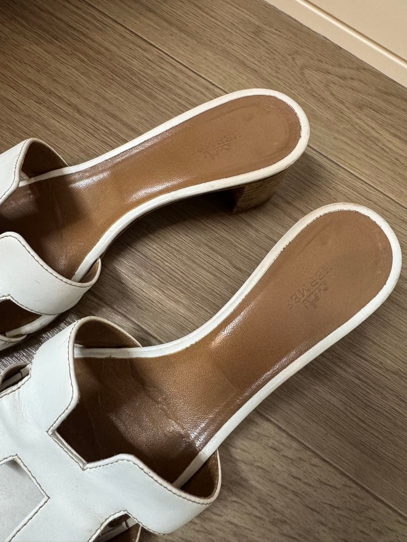 HERMESオアジスホワイト37ハーフ