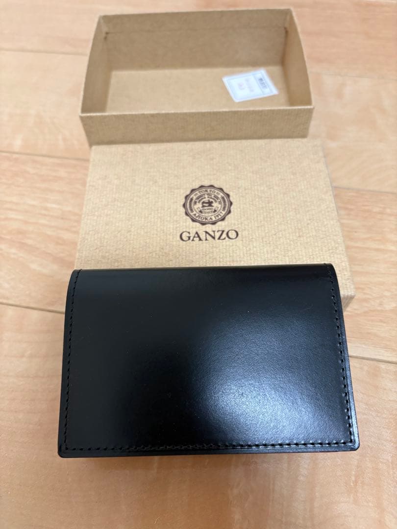 GANZO 名刺入れ ブラック シンブライドル