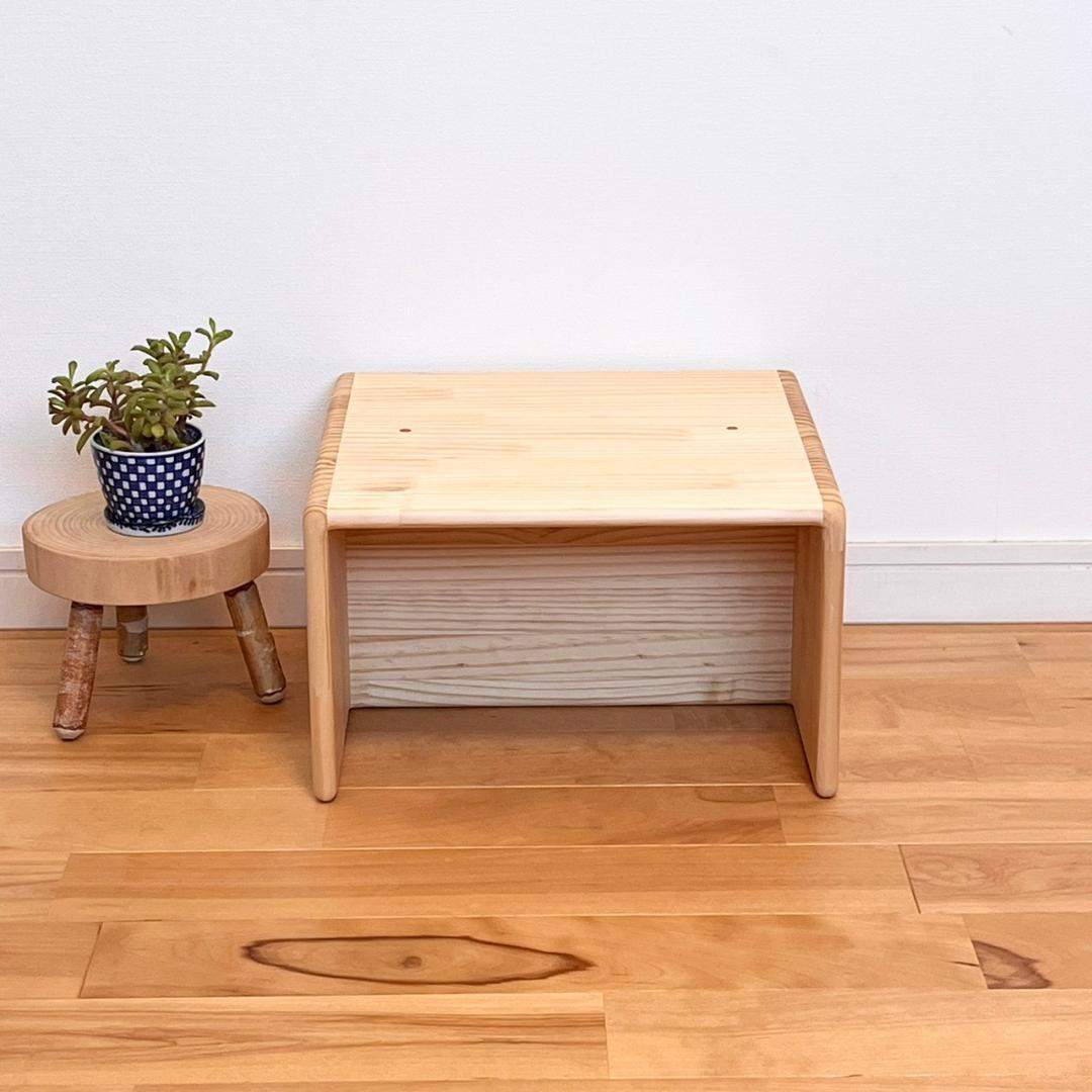 【すべての角が丸い】プレゼント 木製子供椅子　パイン材　変化椅子　キッズチェア