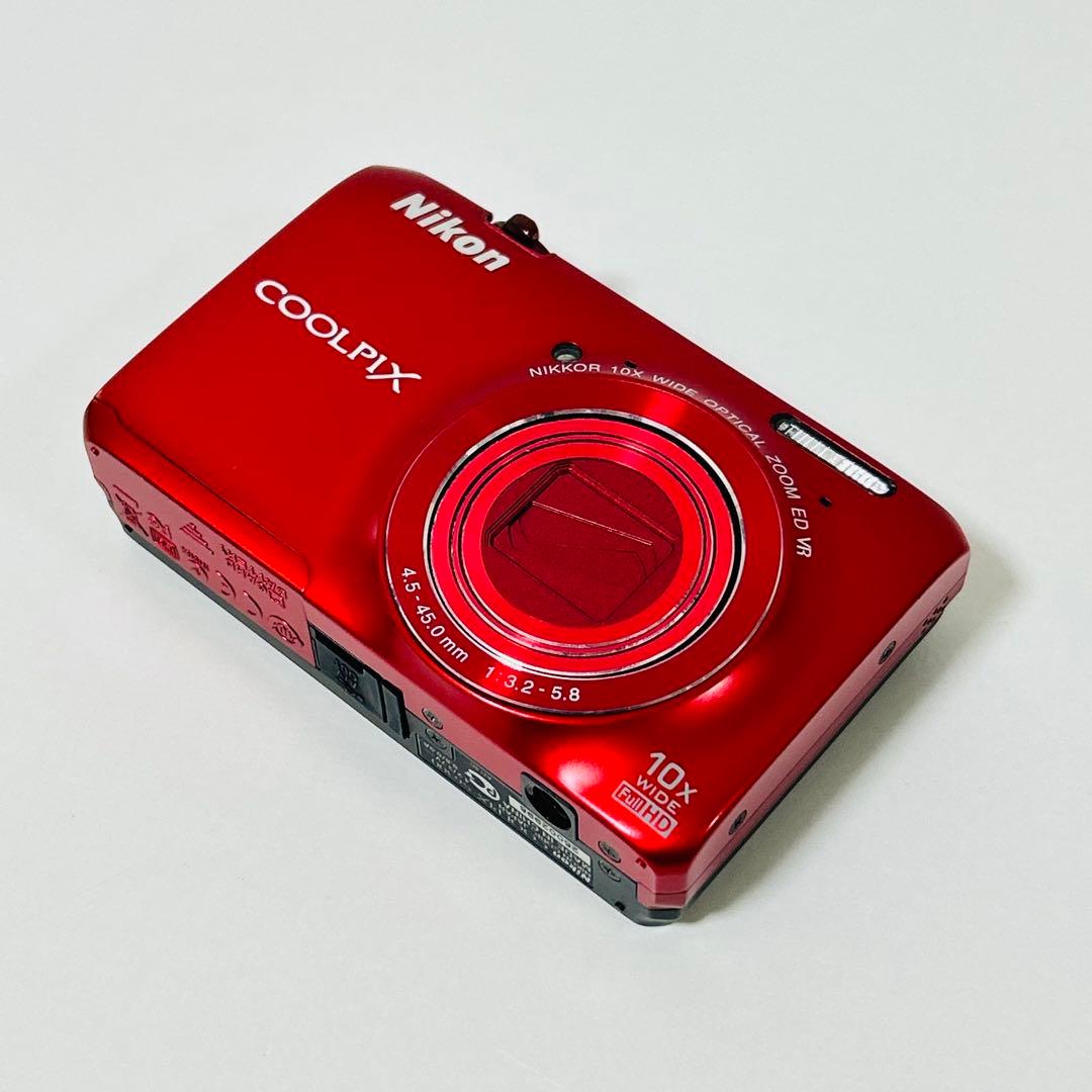 【極美品】Nikon COOLPIX S6300 レッド 赤 コンデジ