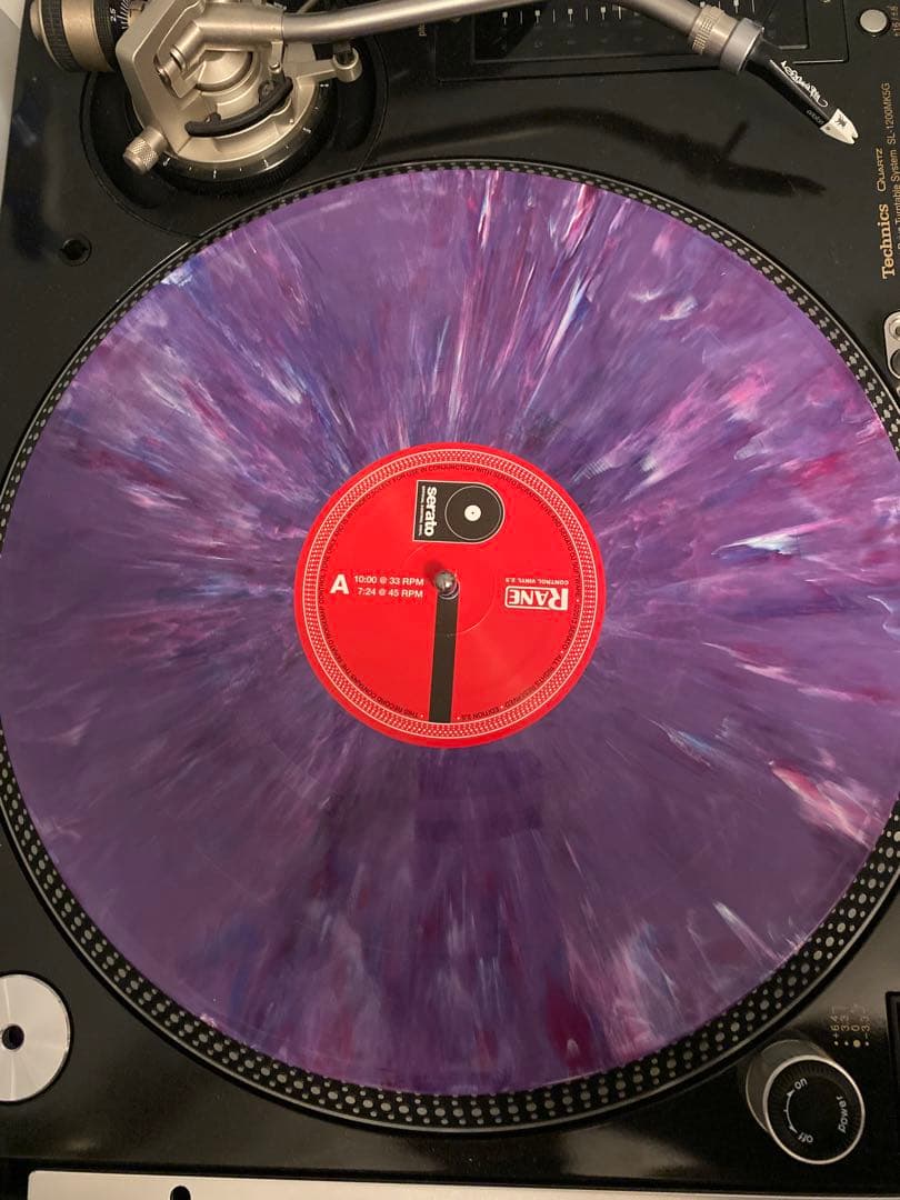 12\" Serato パープルマーブル 2枚セットコントロールバイナル セラート