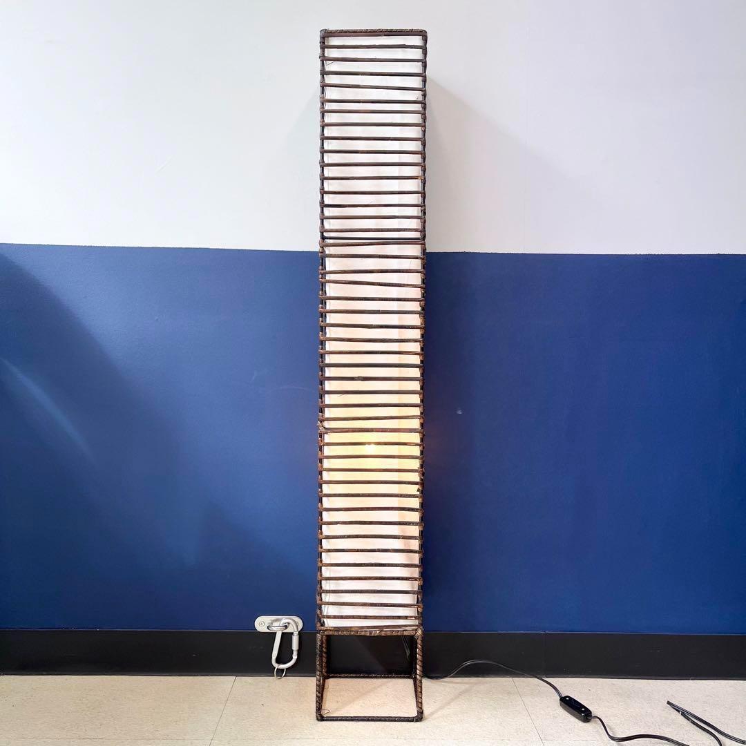 【存在感】間接照明 縦長 ライト 照明 和風 バリ風 紙 スイッチ式