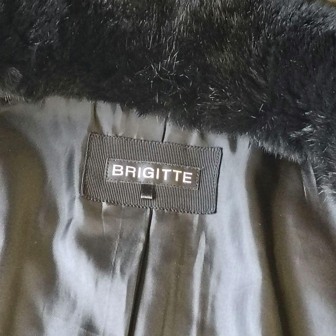 ❤【ブリジット】✨美品　ケーブ　襟ラビットファー　ブラック/黒　９号フリー