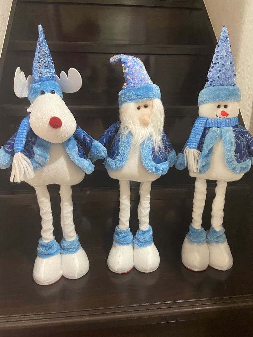 ブルークリスマス人形 3体セット