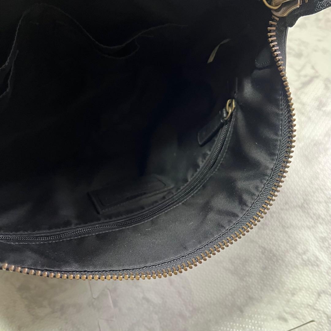 コーチ　71039 レザー　黒　2way ショルダーバック