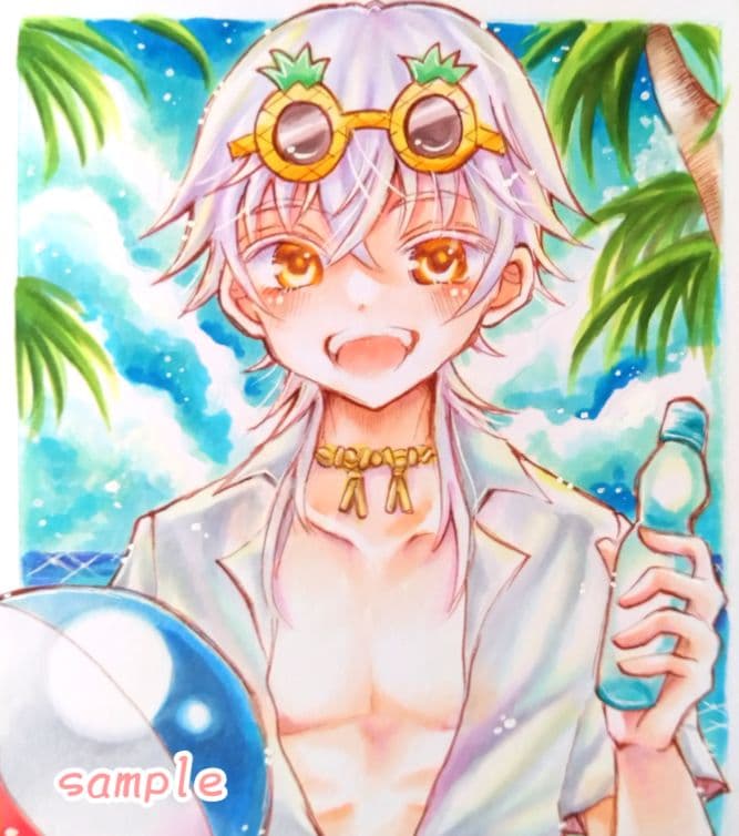 とももん/手描きイラスト2点