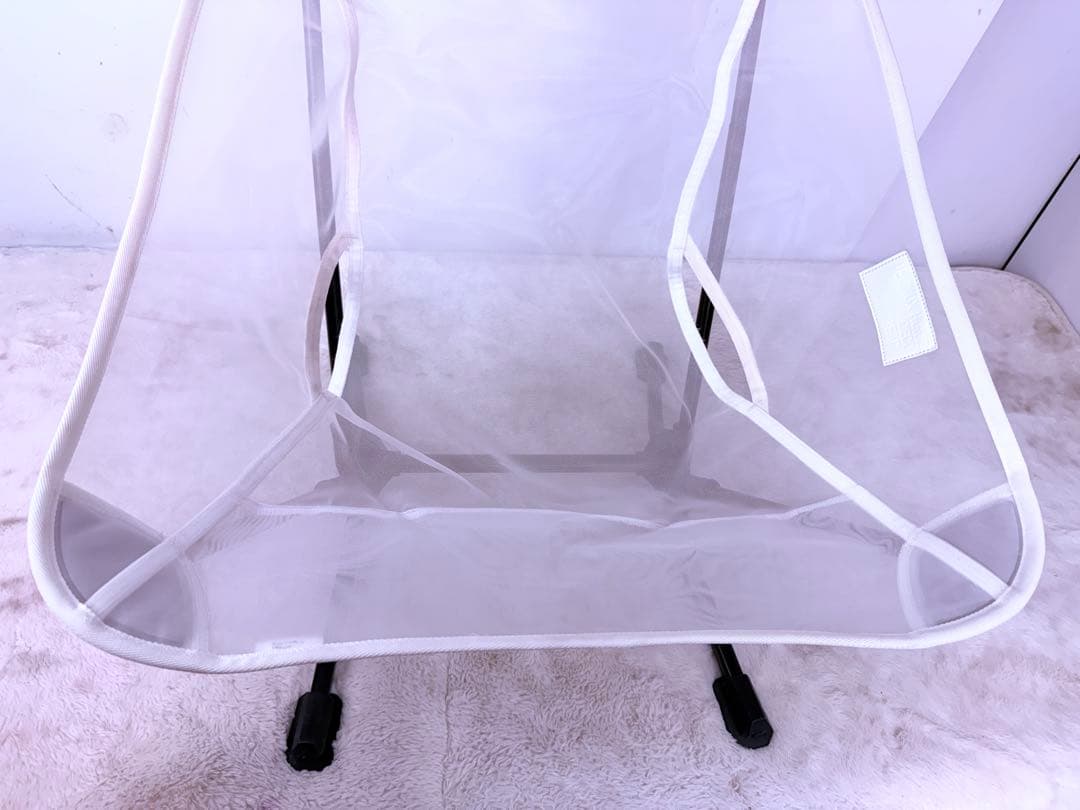 貴重品♪Helinox 生産終了 ビーチチェア ホワイトメッシュ 砂浜対応 軽量