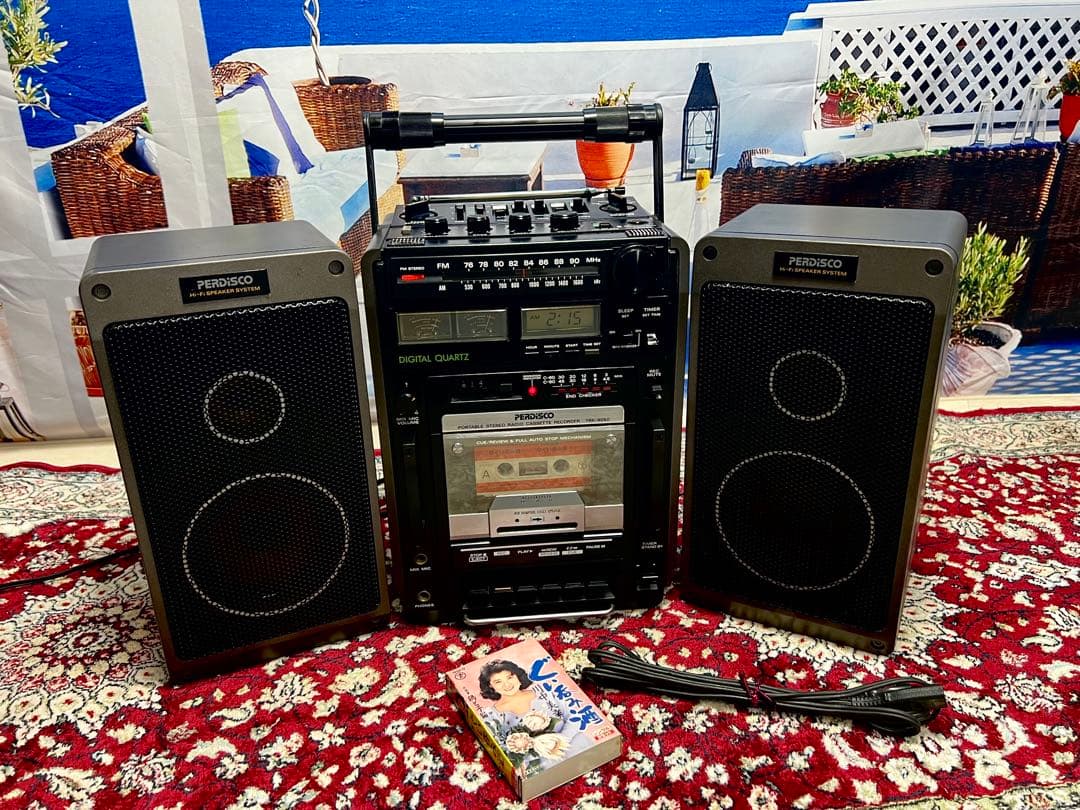 日立パーディスコ TRK-9050 ラジカセメンテナンス済み中古動作美品