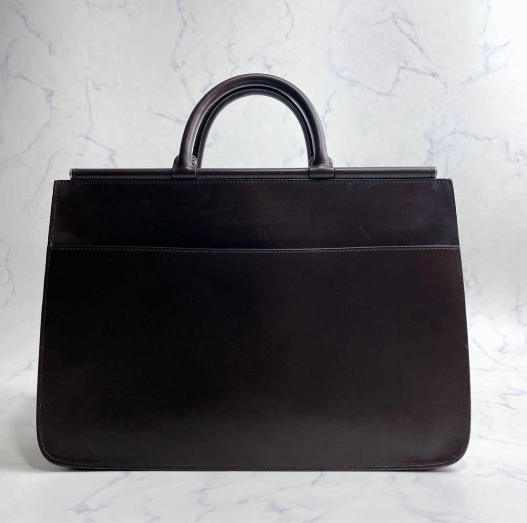 高級✨鞄いたがき ITAGAKI ビジネスショルダー 2way ダークブラウン