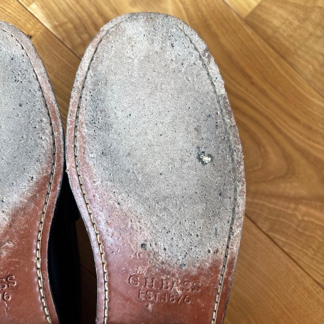 G.H. Bass LARSON ブラック ローファー　uk7 us8