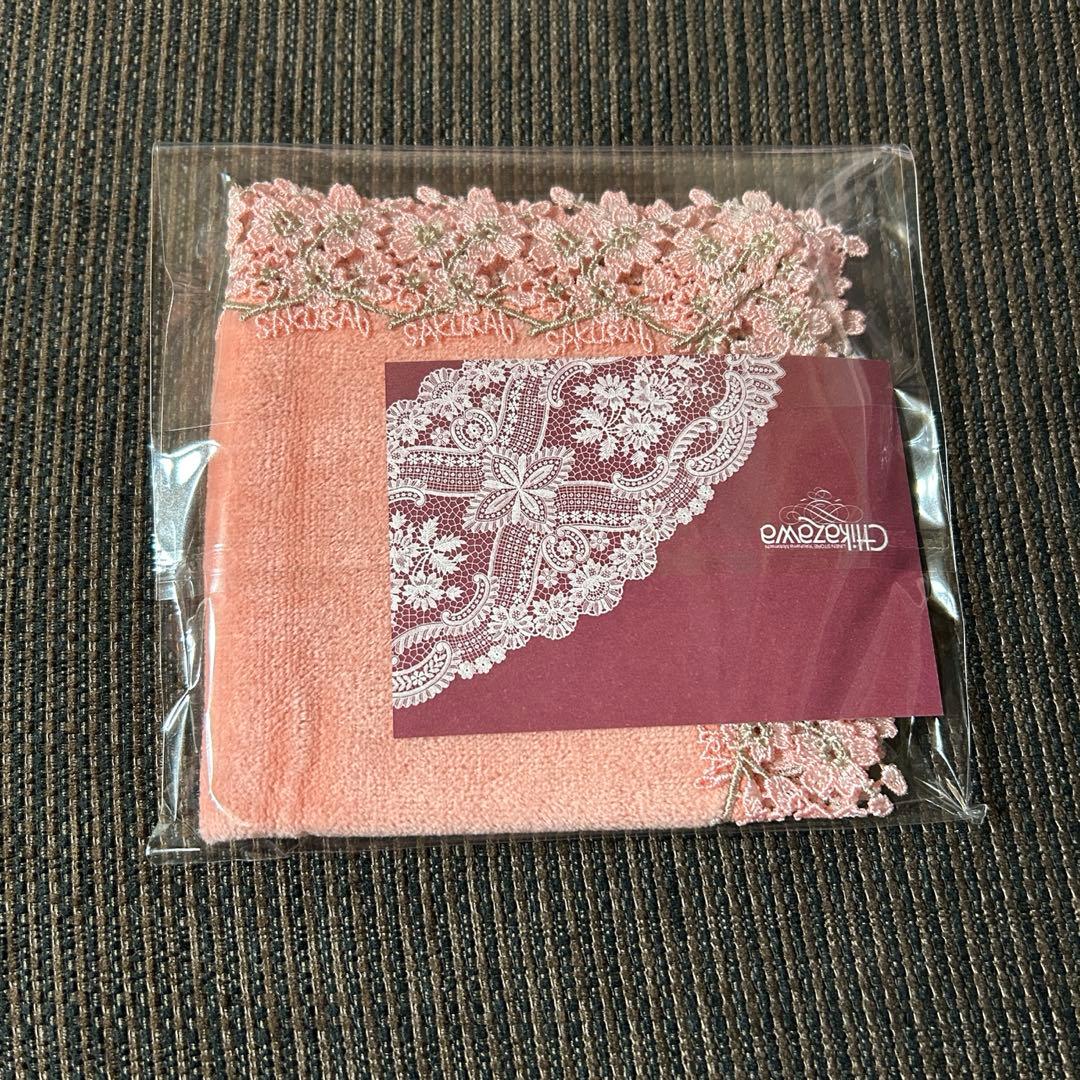 新品レア 近沢レース ミニタオルハンカチ さくらセット①