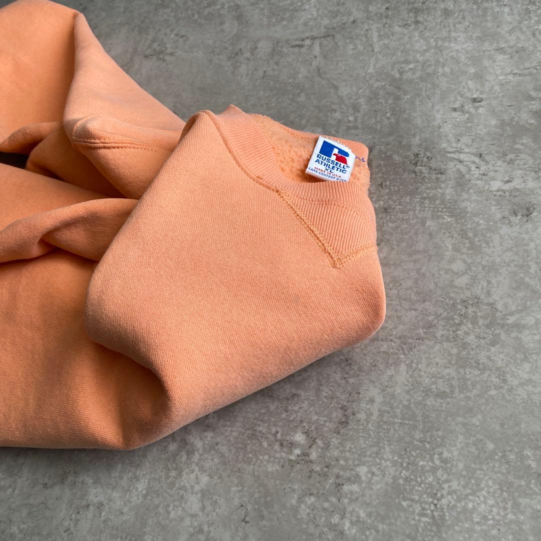 次はありませんレアカラー80s90sラッセル前V無地スウェットUSA製XL