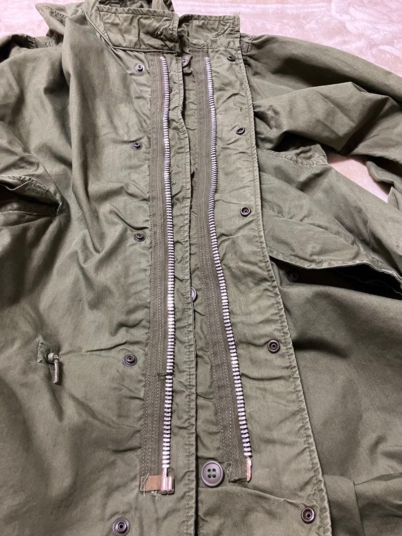 米軍実物　1968年度会計品　M-65 フィッシュテールパーカー　アルミジッパー