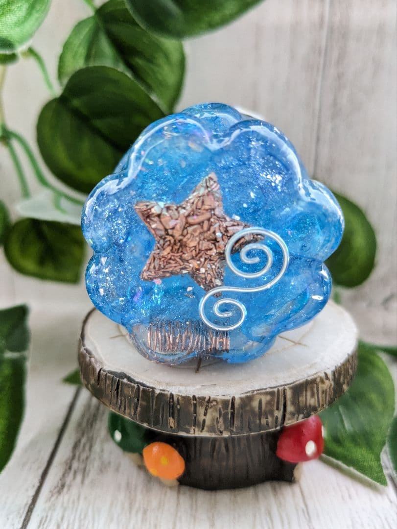 【ローザ】レッドクラック水晶のたこちゃん形オルゴナイト☆他５点