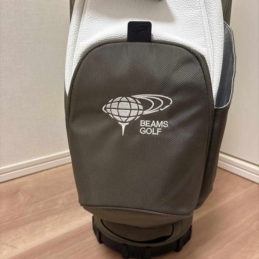 BEAMS GOLF バイカラー　エイトハーフ　キャディバッグ　自立式