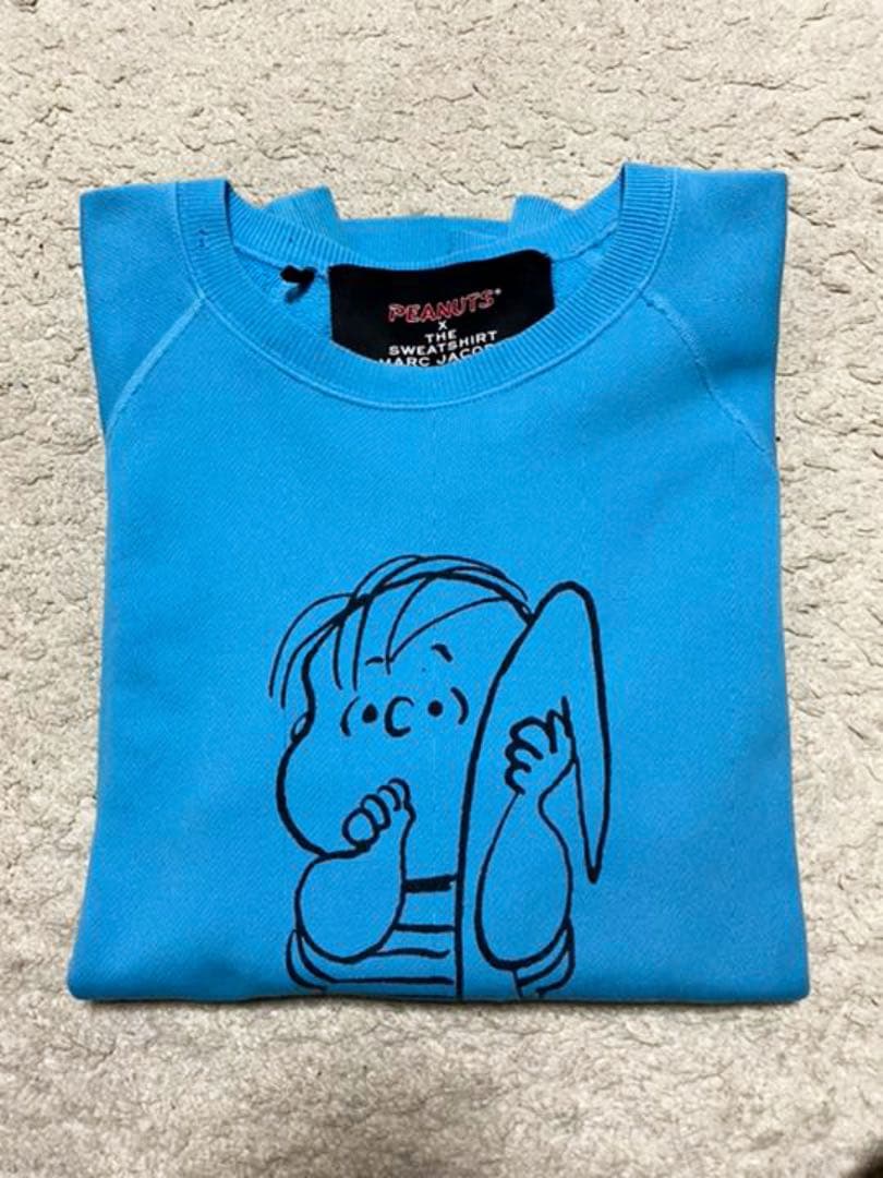 ★レア‼️マークジェイコブス×PEANUTS ライナス ダメージ加工 水色 XL‼️