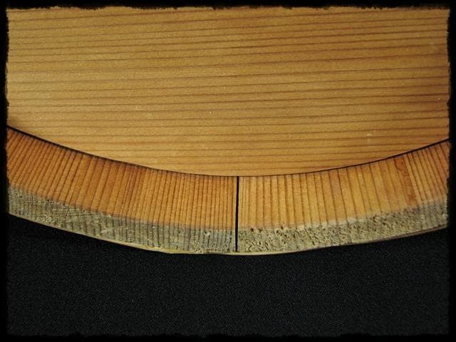 露地道具 水張桶 大型 手桶 水桶 通桶 つくばい 木地 茶道具 f319