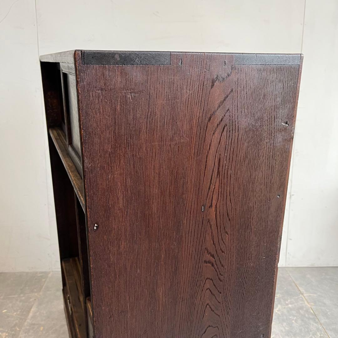 アンティーク 飾り棚 茶箪笥 シェルフ 昭和レトロ 無垢材 z438