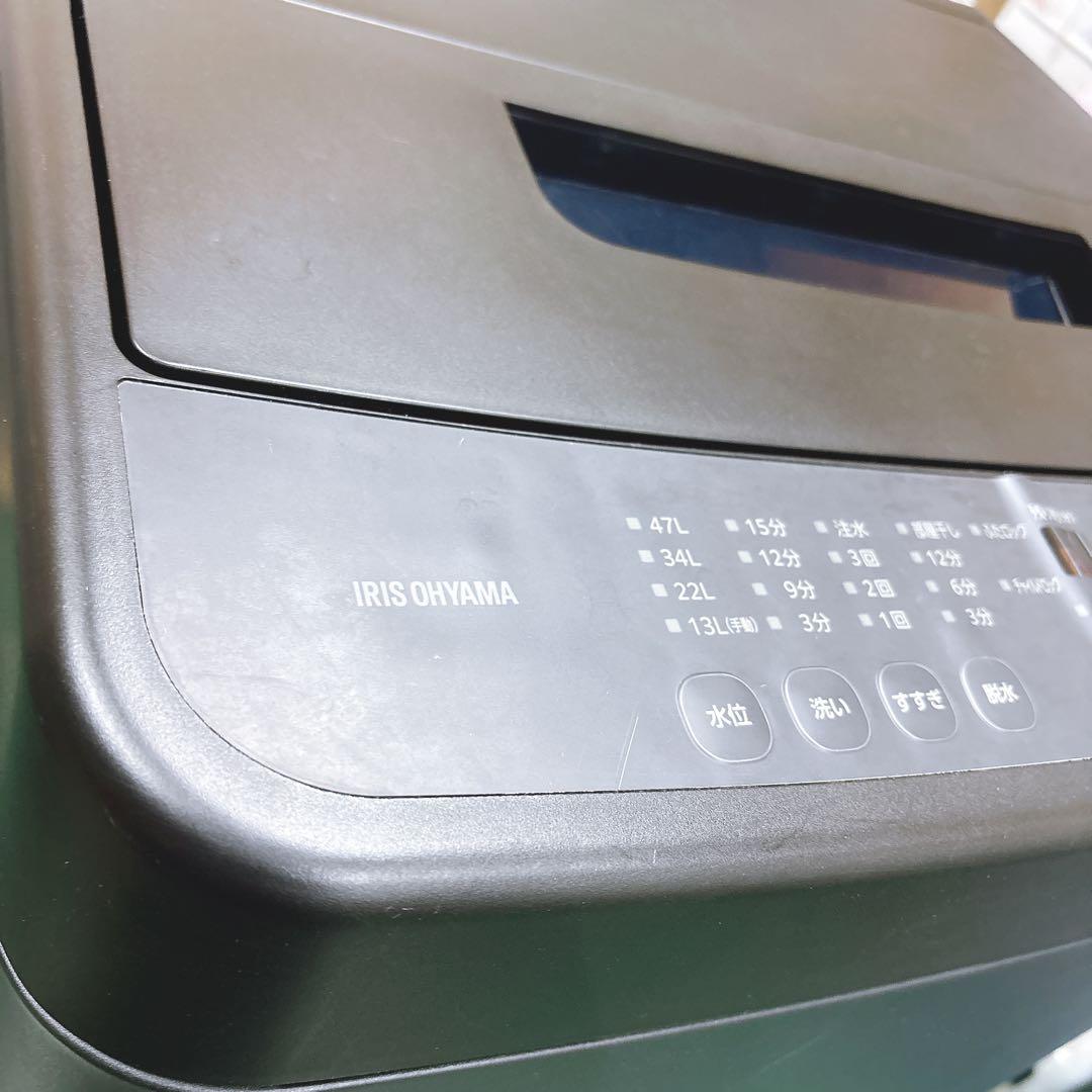 ★送料込み★2023年製 5kgアイリスオーヤマIAW-T504ブラック黒色
