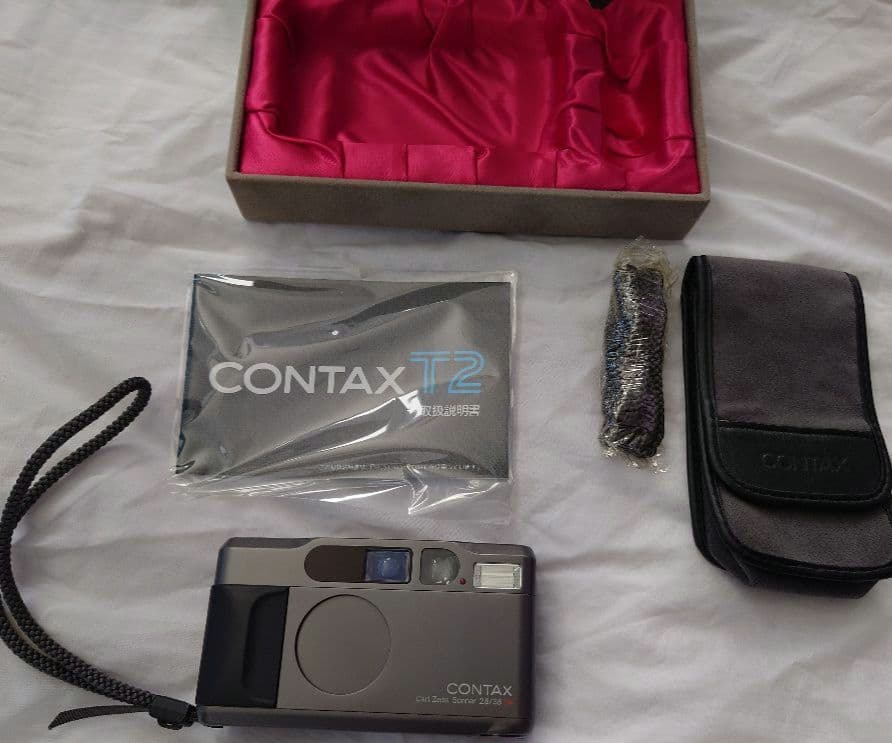 CONTAX T2 カメラ　チタンブラック　データバック　付属品　全付