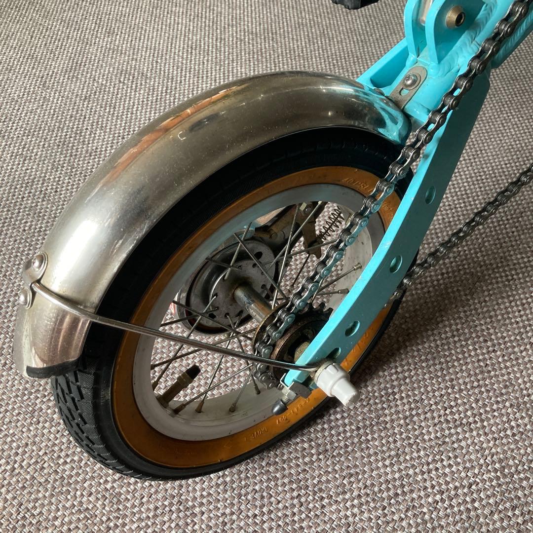 折りたたみ自転車 青