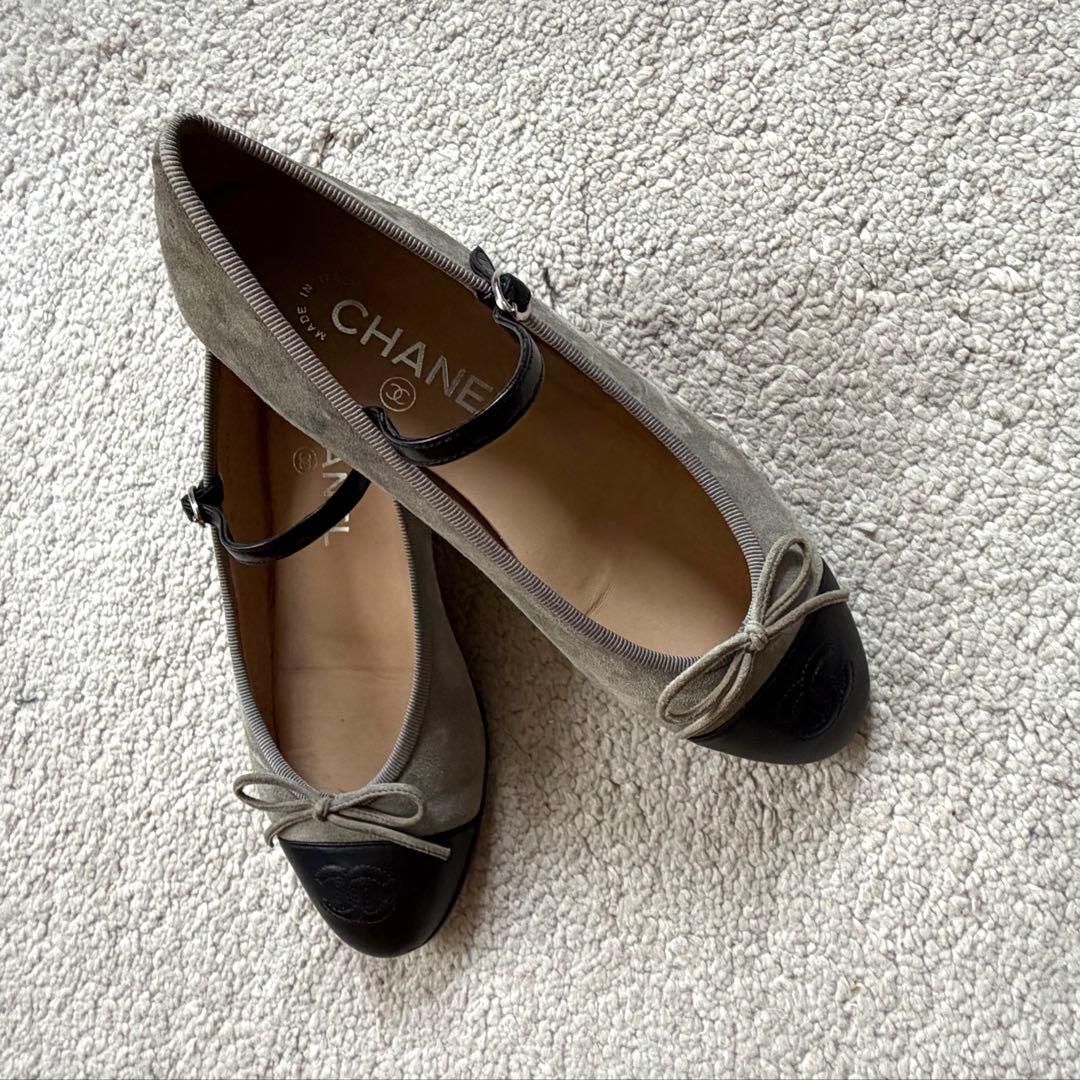 シャネルCHANEL フラットバレエシューズ36サイズ