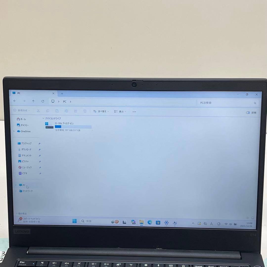 #373 レノボ ThinkPad E14 Gen1 i5-10210U 8GB
