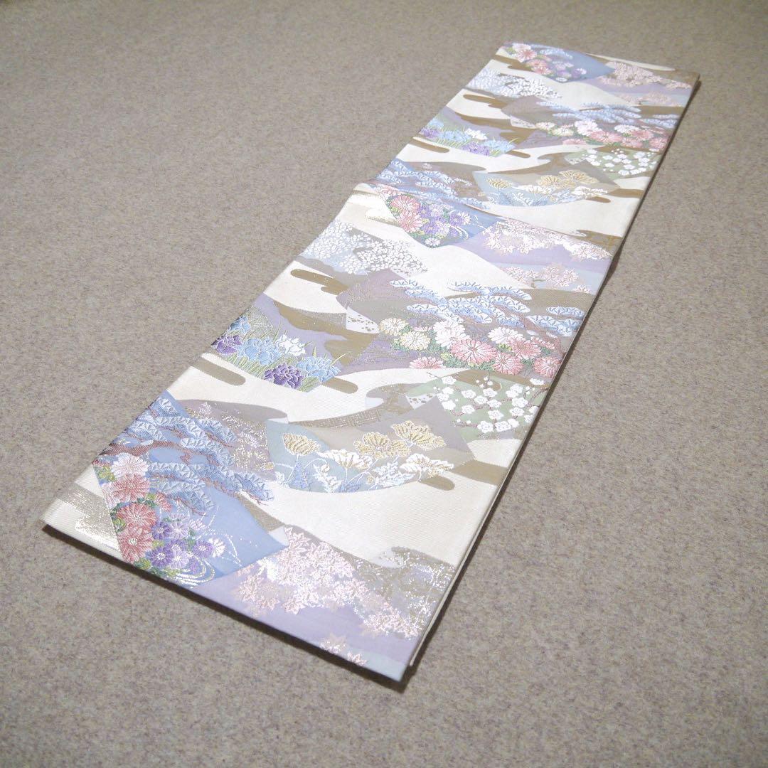 必見！早い者勝ち！！ 正絹 中古 西陣織 仕立て上がり袋帯☆165