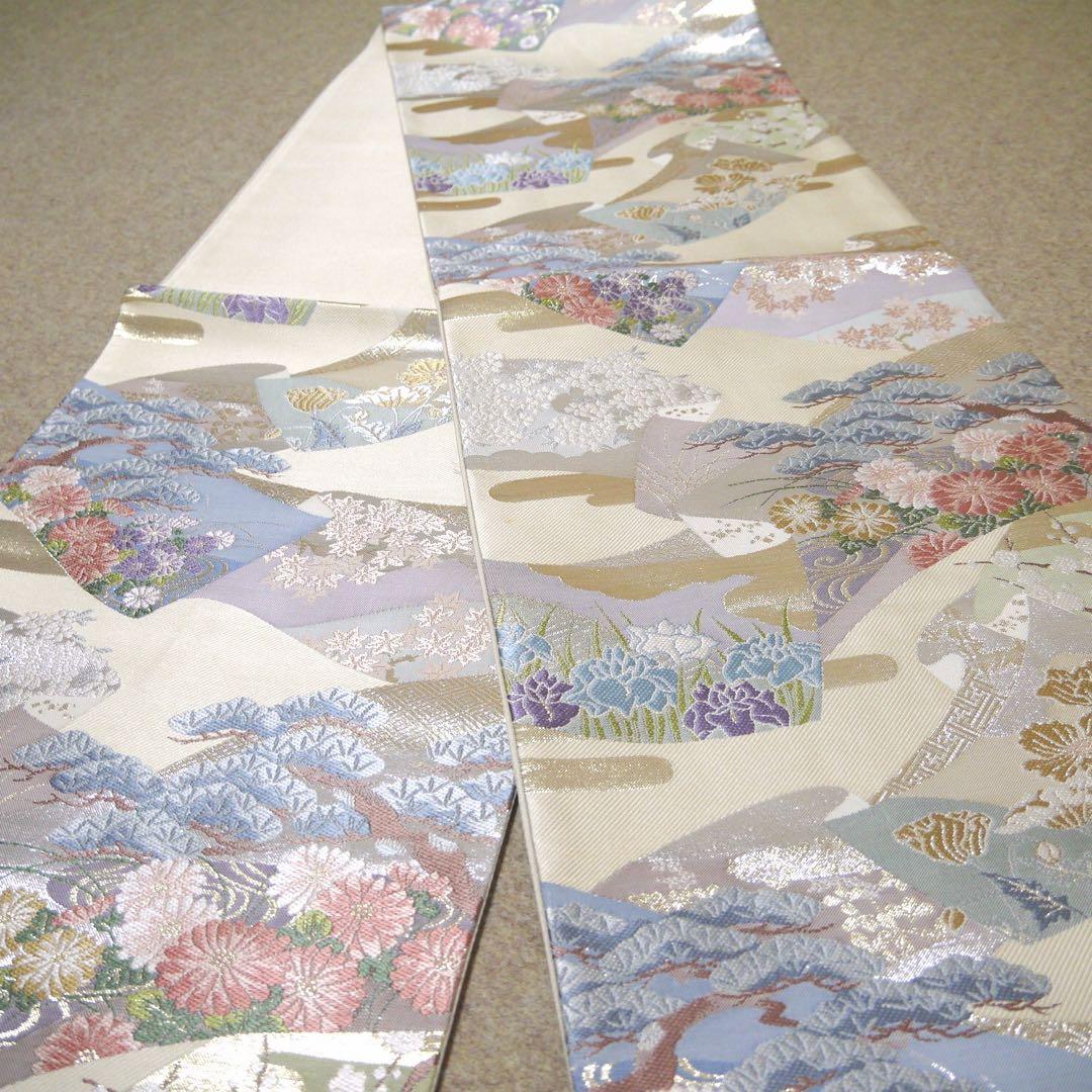 必見！早い者勝ち！！ 正絹 中古 西陣織 仕立て上がり袋帯☆165