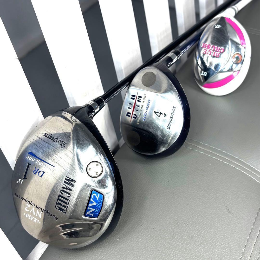 本格派 レディースゴルフクラブ 8本 ゴルフセット お試しセット 初心者向け