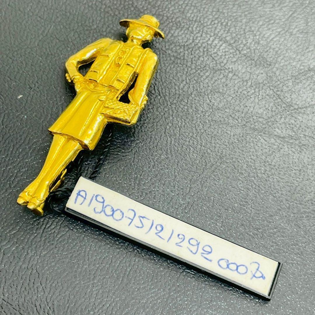 【mh/11.23/30】シャネル CHANELマドモアゼルモチーフ ブローチ