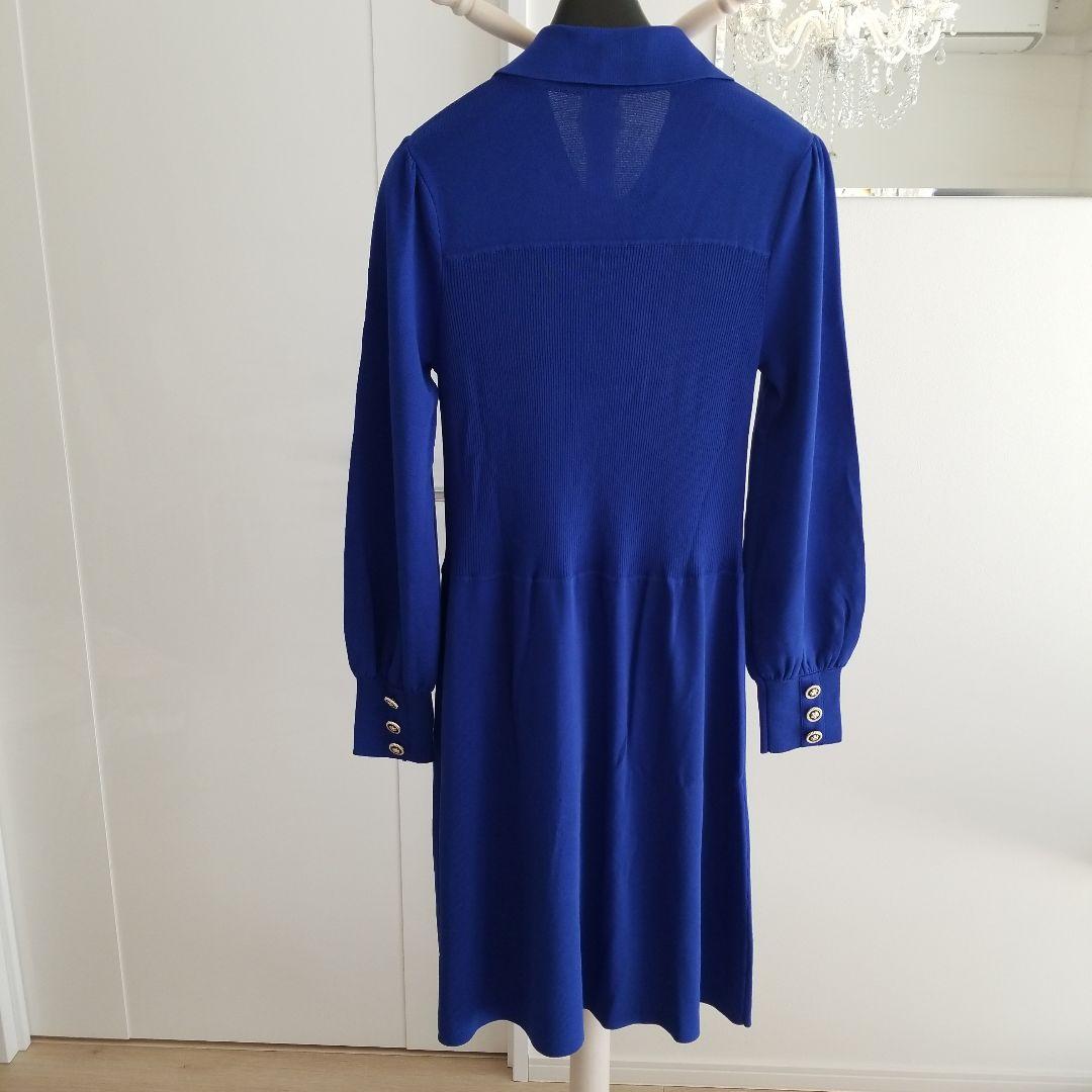 新品未使用　スーパービューティー　ロングカーディガン　ブルー　青