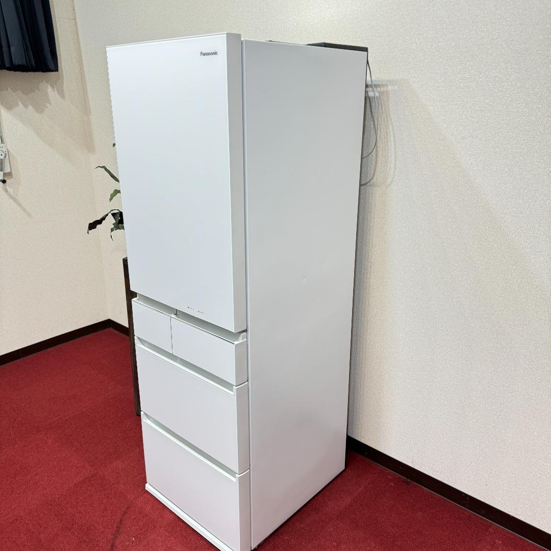 東京23区送料無料　美品パナソニック455L　2019年製ガラスドア　製氷機付き